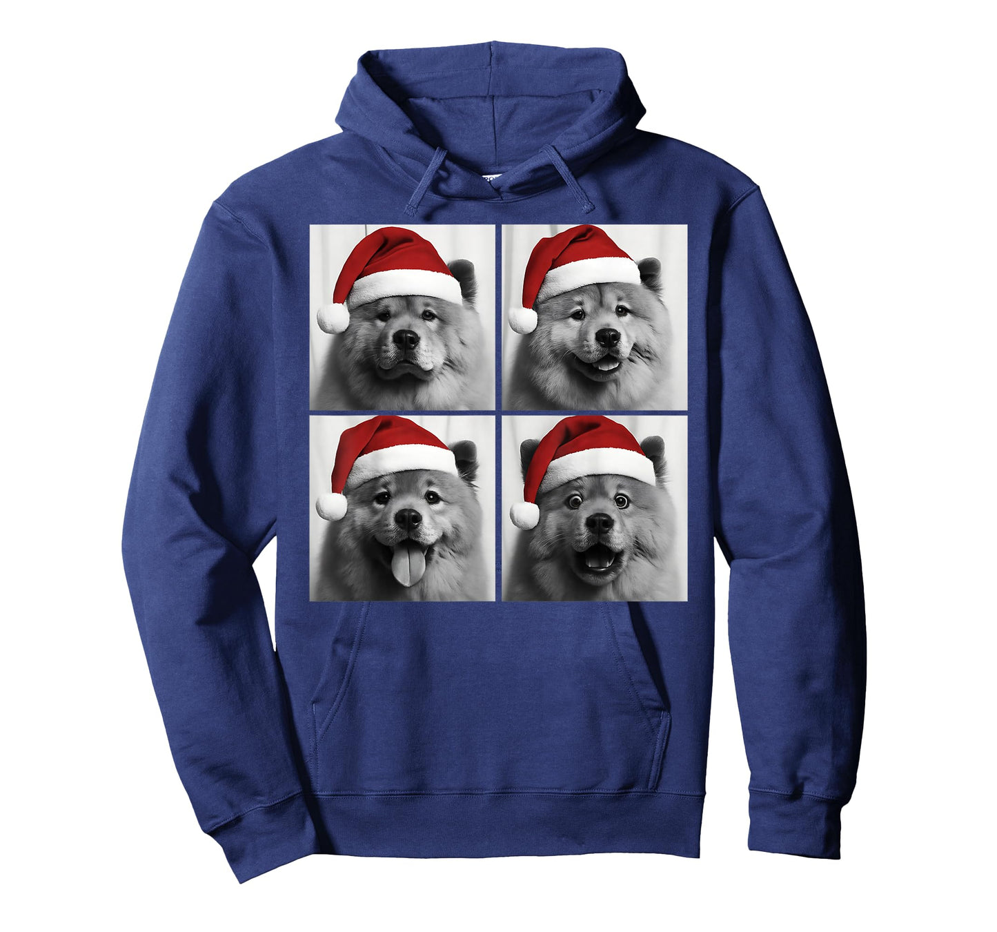 Funny Christmas Chow Chow Santa Dog Lover Photo Booth T-Shirt