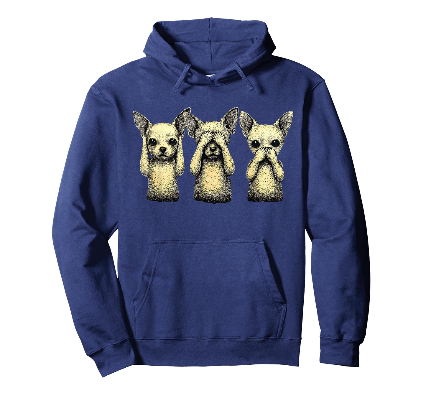 See No Evil Hear No Evil Speak No Evil Funny Chihuahua T-Shirt