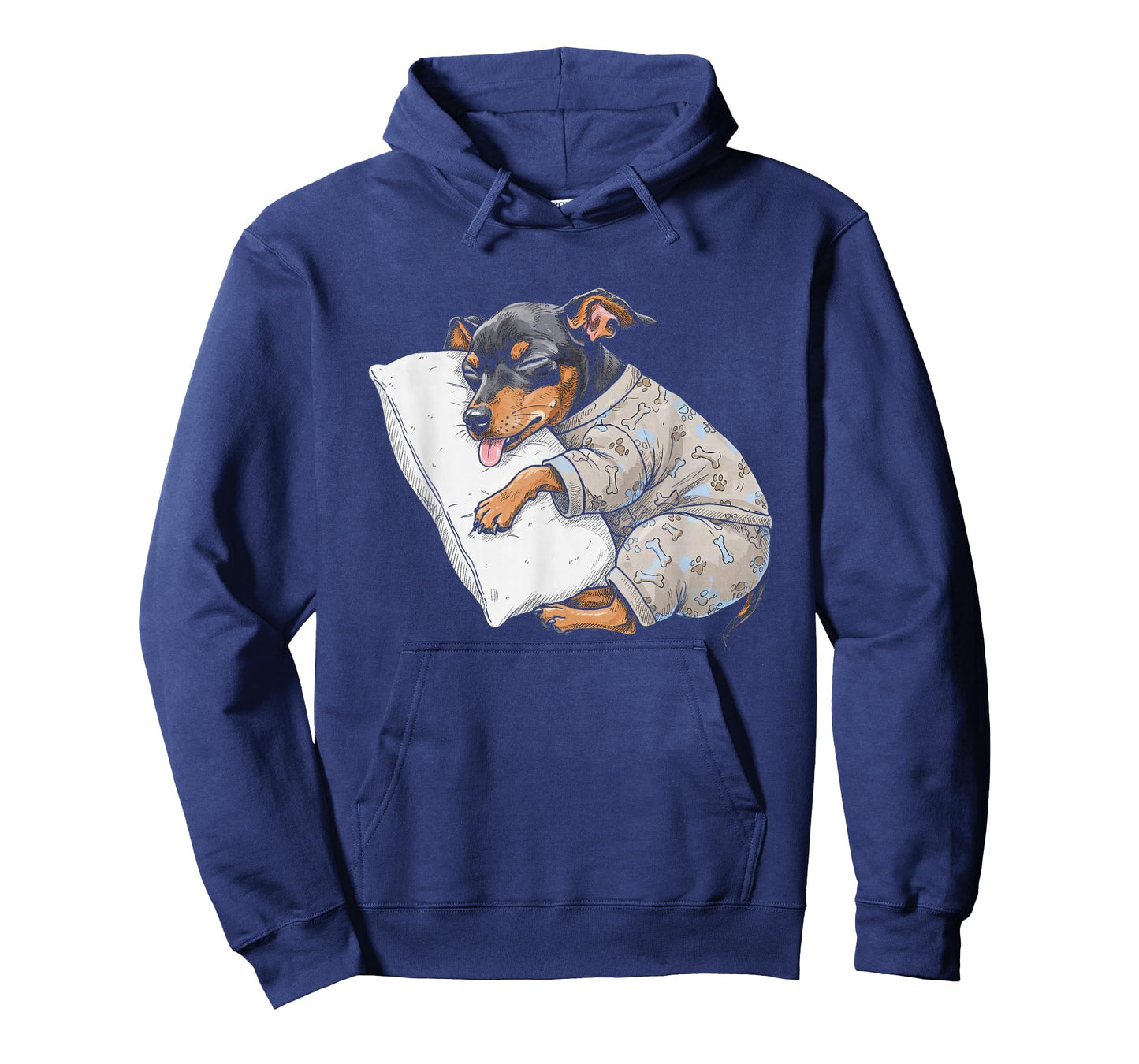Funny Sleepy Miniature Pinscher Pajama Adults Kids Min Pin T-Shirt
