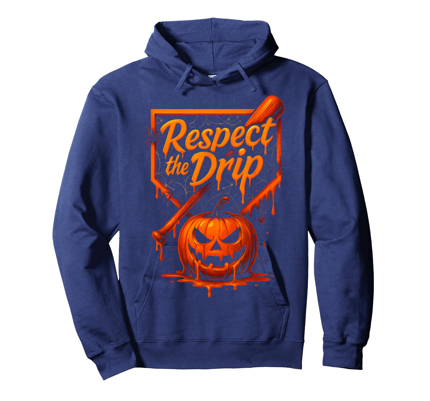Respect The Drip Baseball Halloween Ice Cream Drip T-Shirt