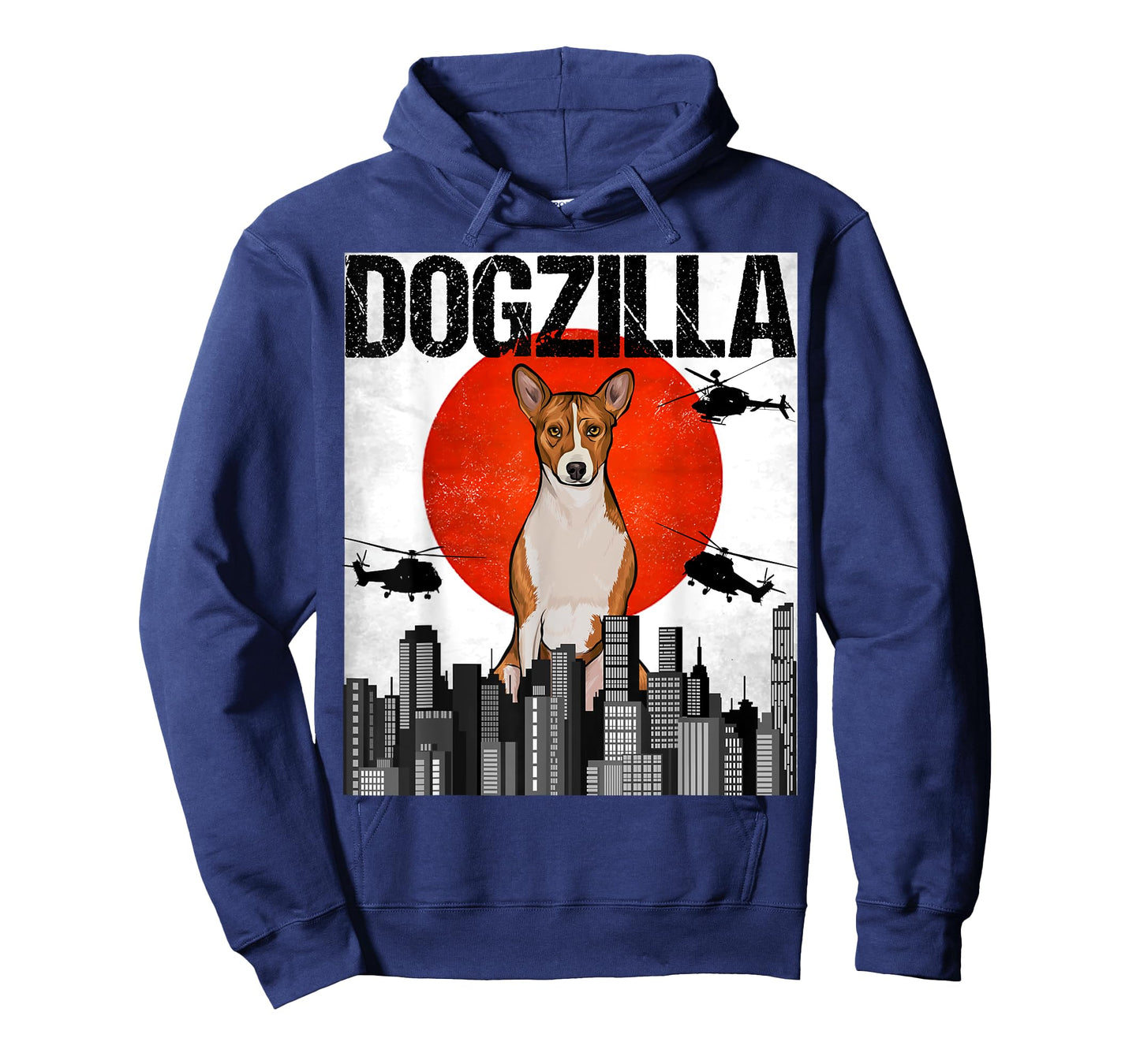 Funny Vintage Japanese Dogzilla Basenji T-Shirt