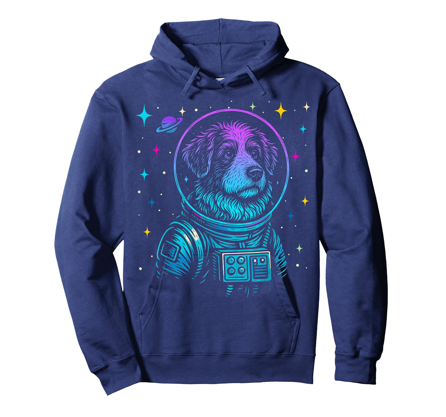 Colorful Astronaut Bernedoodle Space Galaxy Dog Lovers T-Shirt