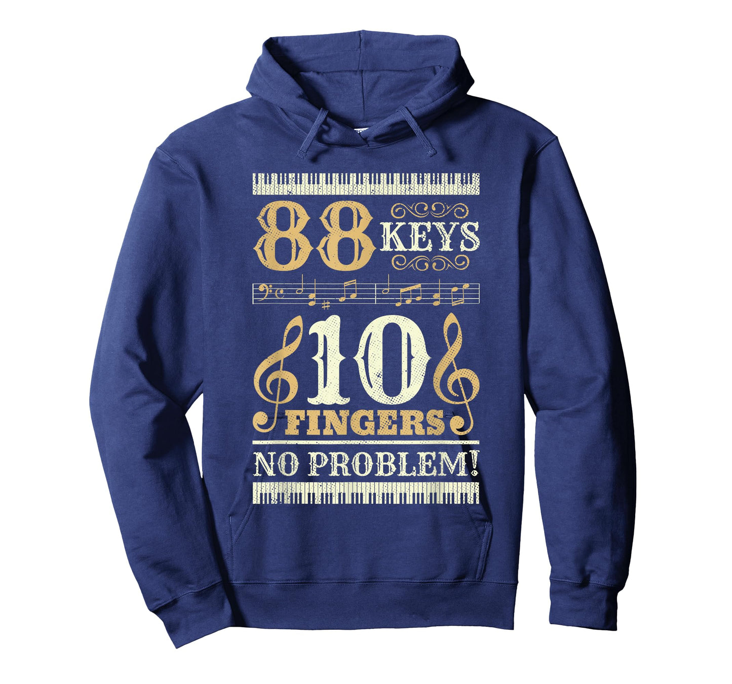 88 Keys 10 Fingers Piano Lover Players Funny Musical Pianist T-Shirt