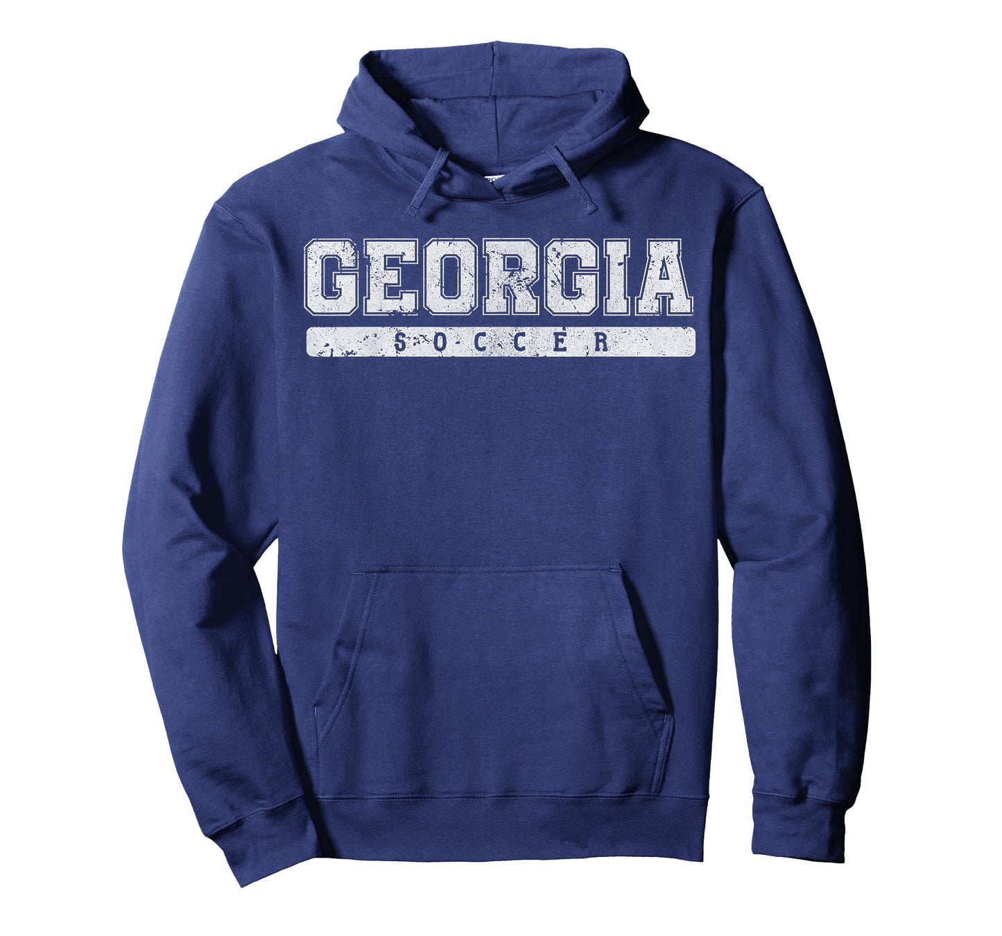 Georgia Soccer White Vintage Text T-Shirt