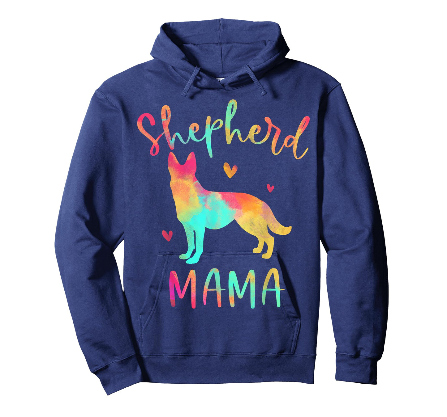 Shepherd Mama Colorful German Shepherd Gifts Dog Mom T-Shirt Small