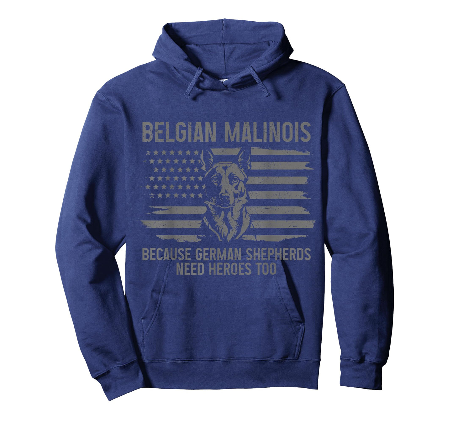 Belgian Malinois Dad Funny Dog Lover American Flag Patriotic T-Shirt