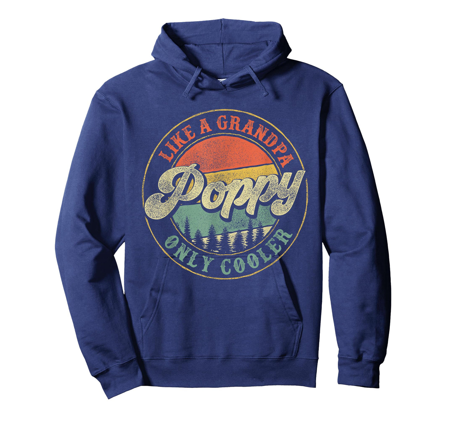 Poppy Like a Grandpa Only Cooler Vintage Retro Poppy Grandpa T-Shirt