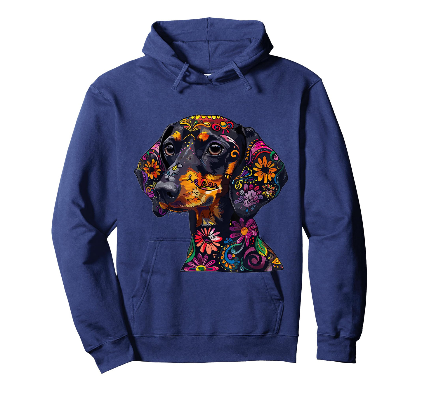 Dachshund Sugar Skull Dia De Los Muertos Graphic T-Shirt