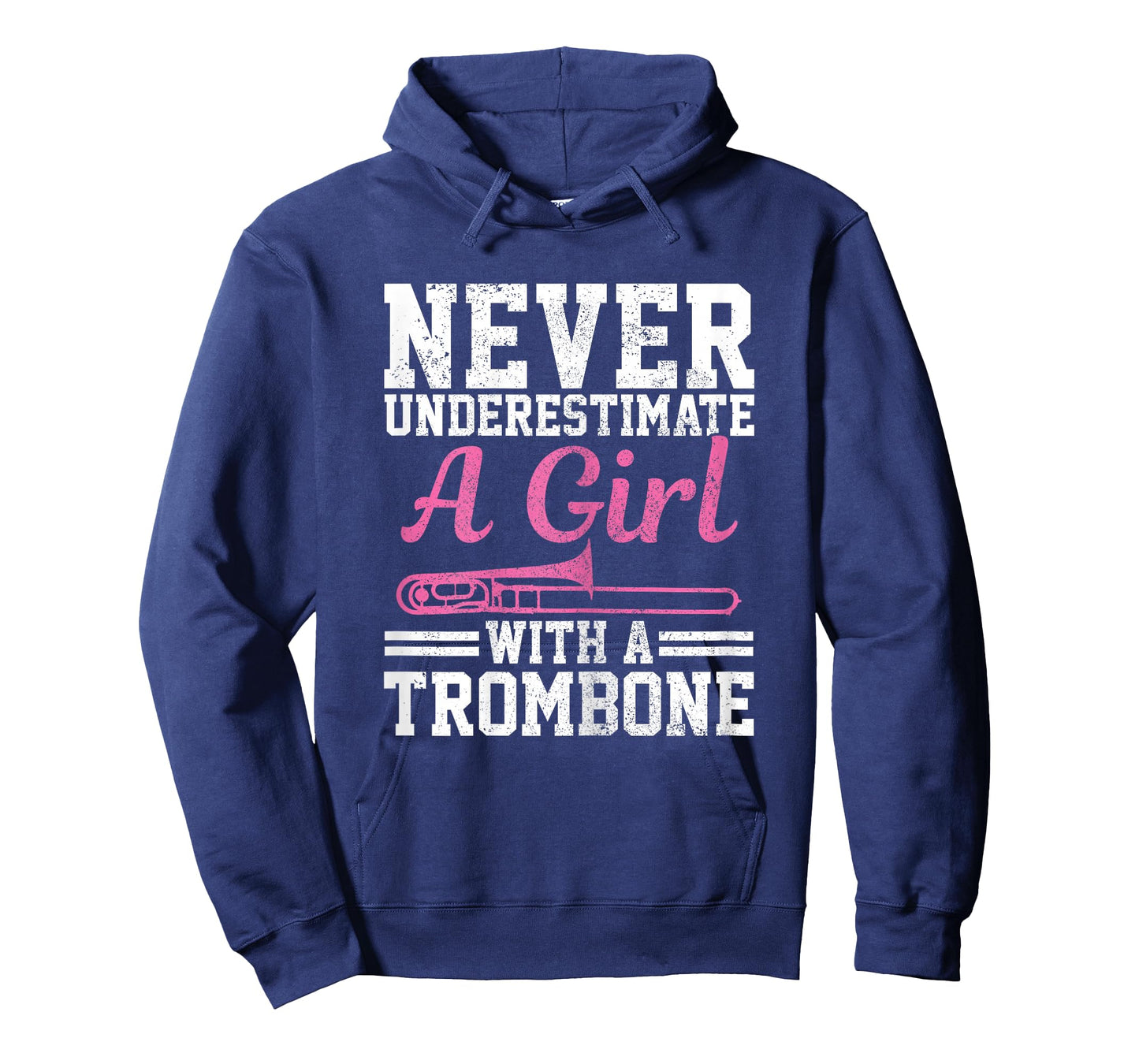 Never Underestimate A Girl With A Trombone Marching Band T-Shirt
