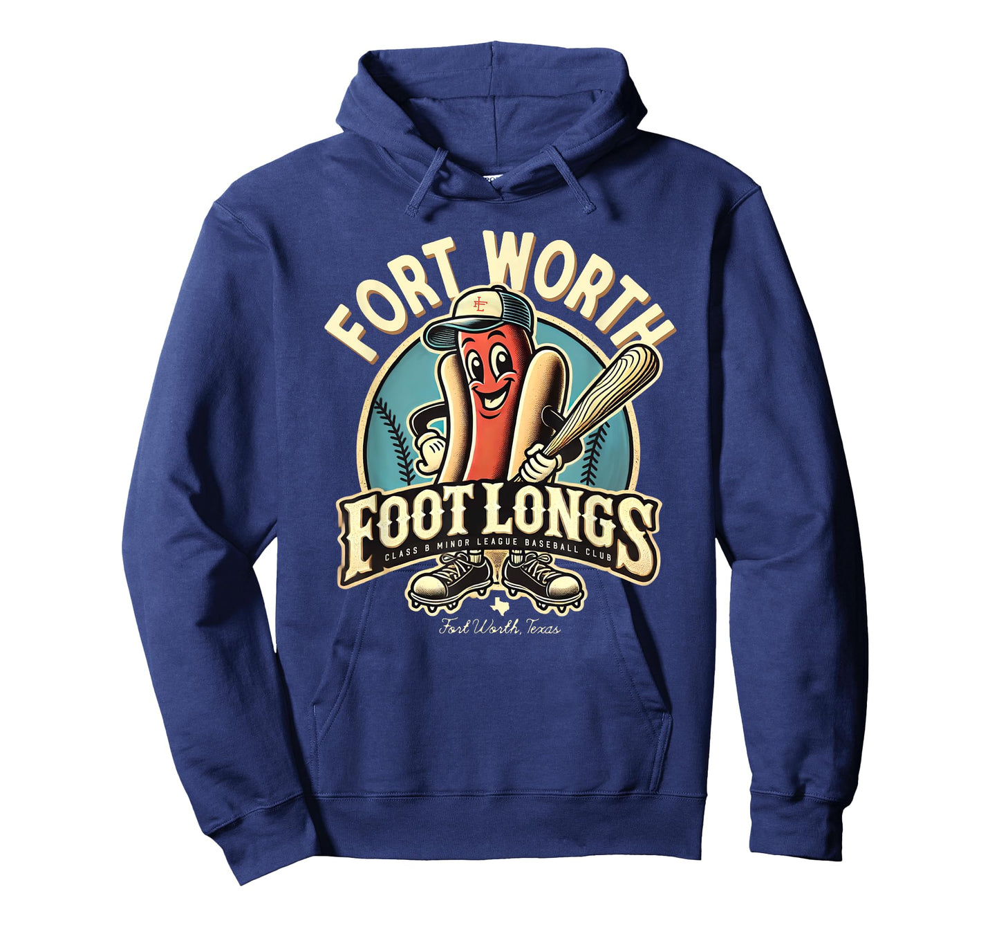 Minor League Baseball Fort Worth Foot Longs Funny Hotdog Men Women Kids T-Shirt