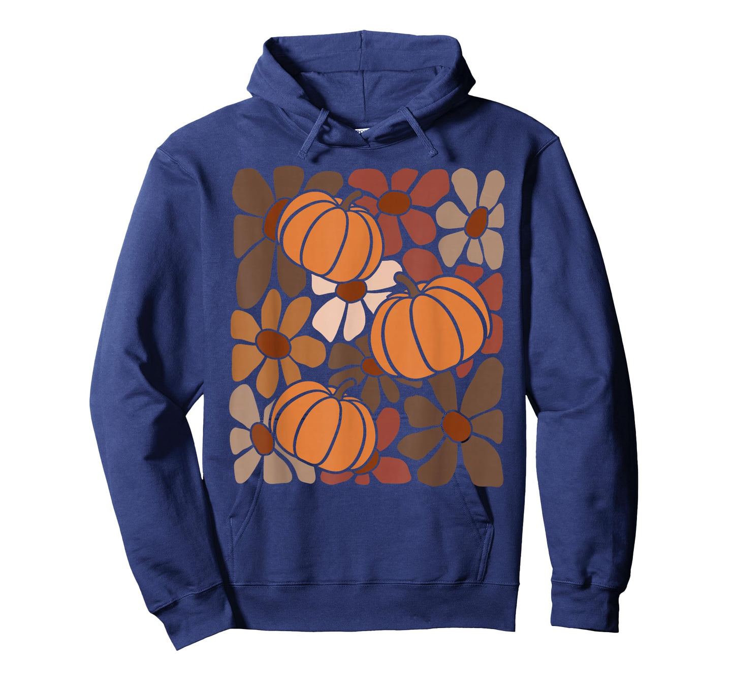 Wildflower Pumpkin Season Autumn Fall Leaves Thanksgiving T-Shirt