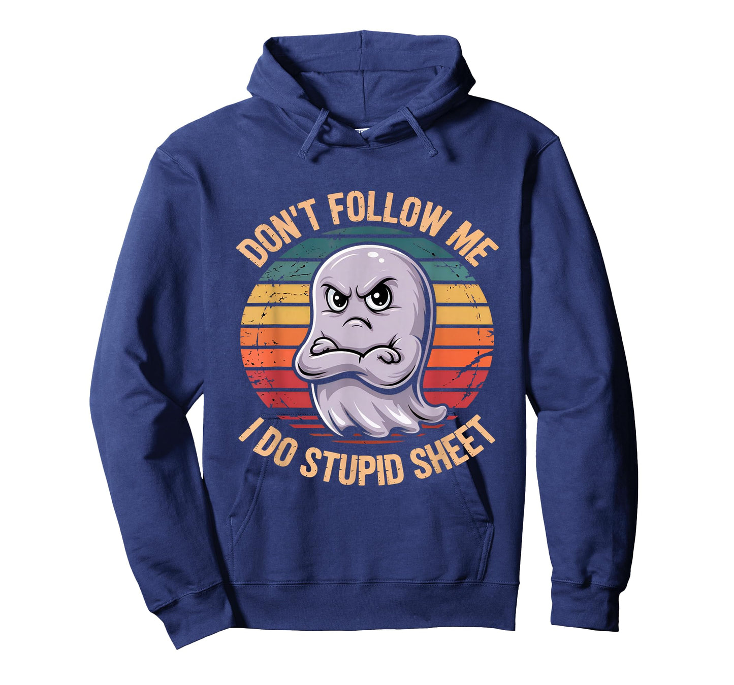 Don't Follow Me I Do Stupid Sheet Funny Ghost Humor T-Shirt