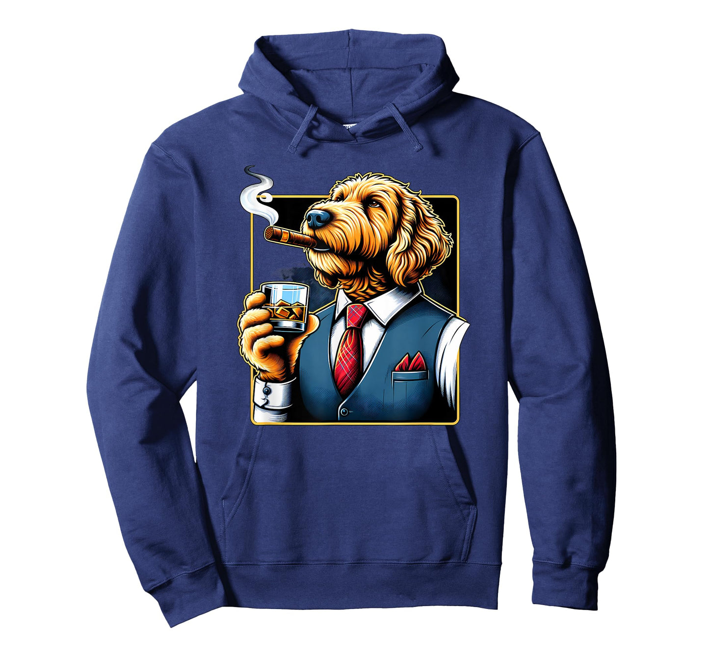 Labradoodle Dog Cigar And Whiskey T-Shirt
