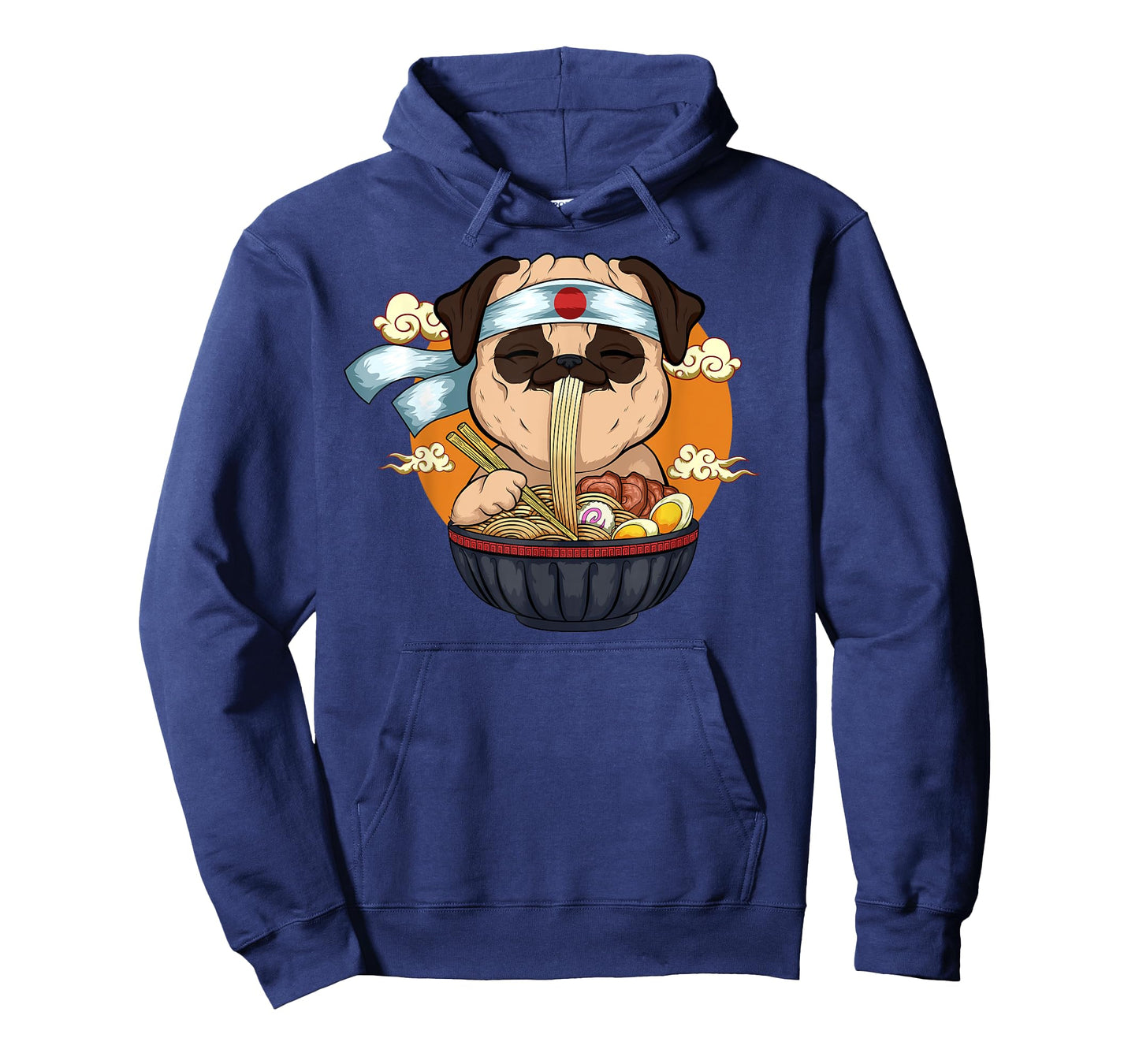 Japanese Ramen Pug Design Kawaii Anime Pug Dog Ramen Noodles T-Shirt