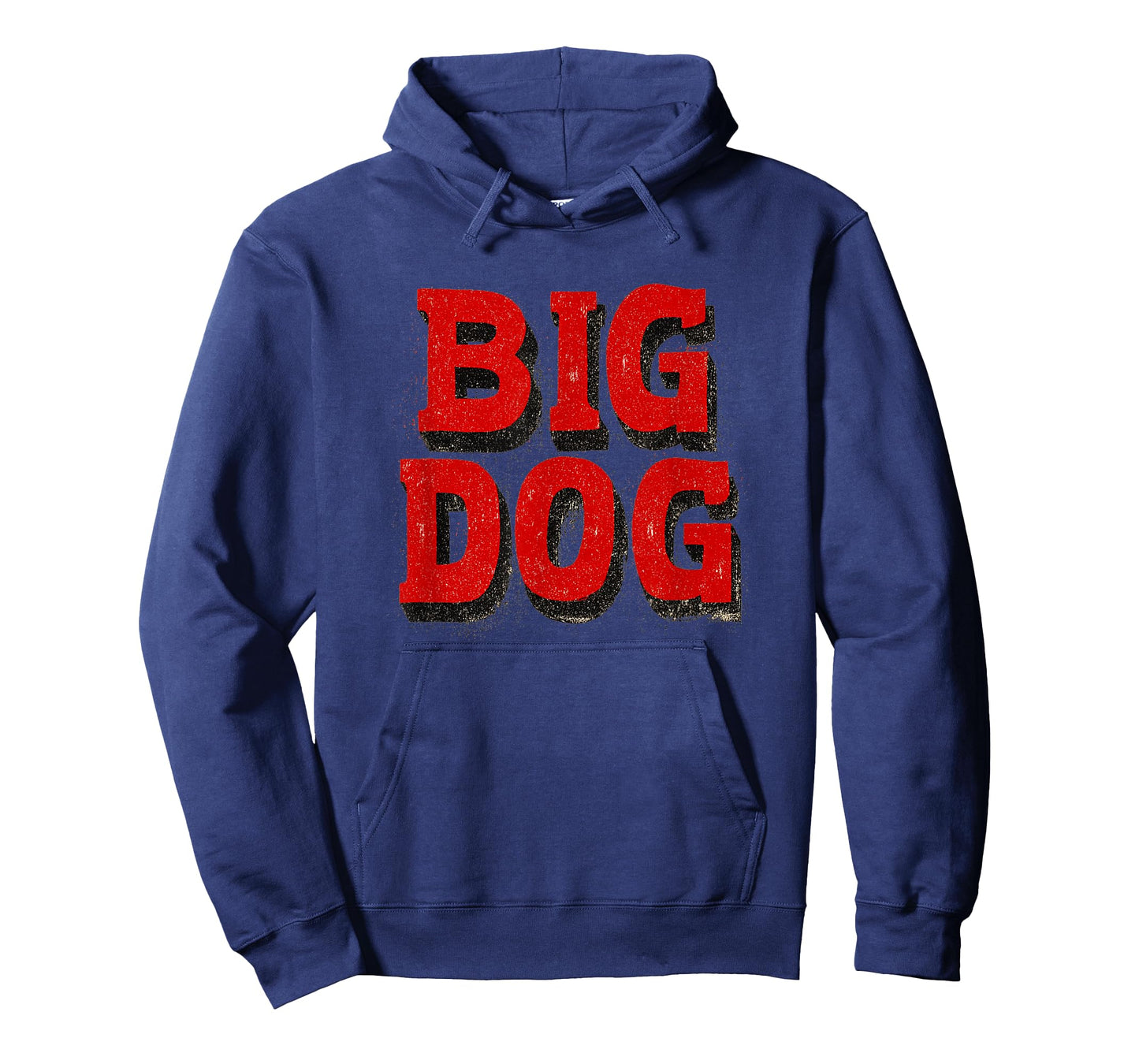 Cool Red Big Dog Speech Emblem T-Shirt