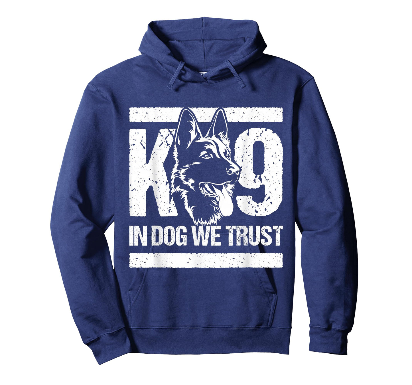 K-9 in Dogs We Trust - Blue Line K9 Dog Unit Police Officer T-Shirt
