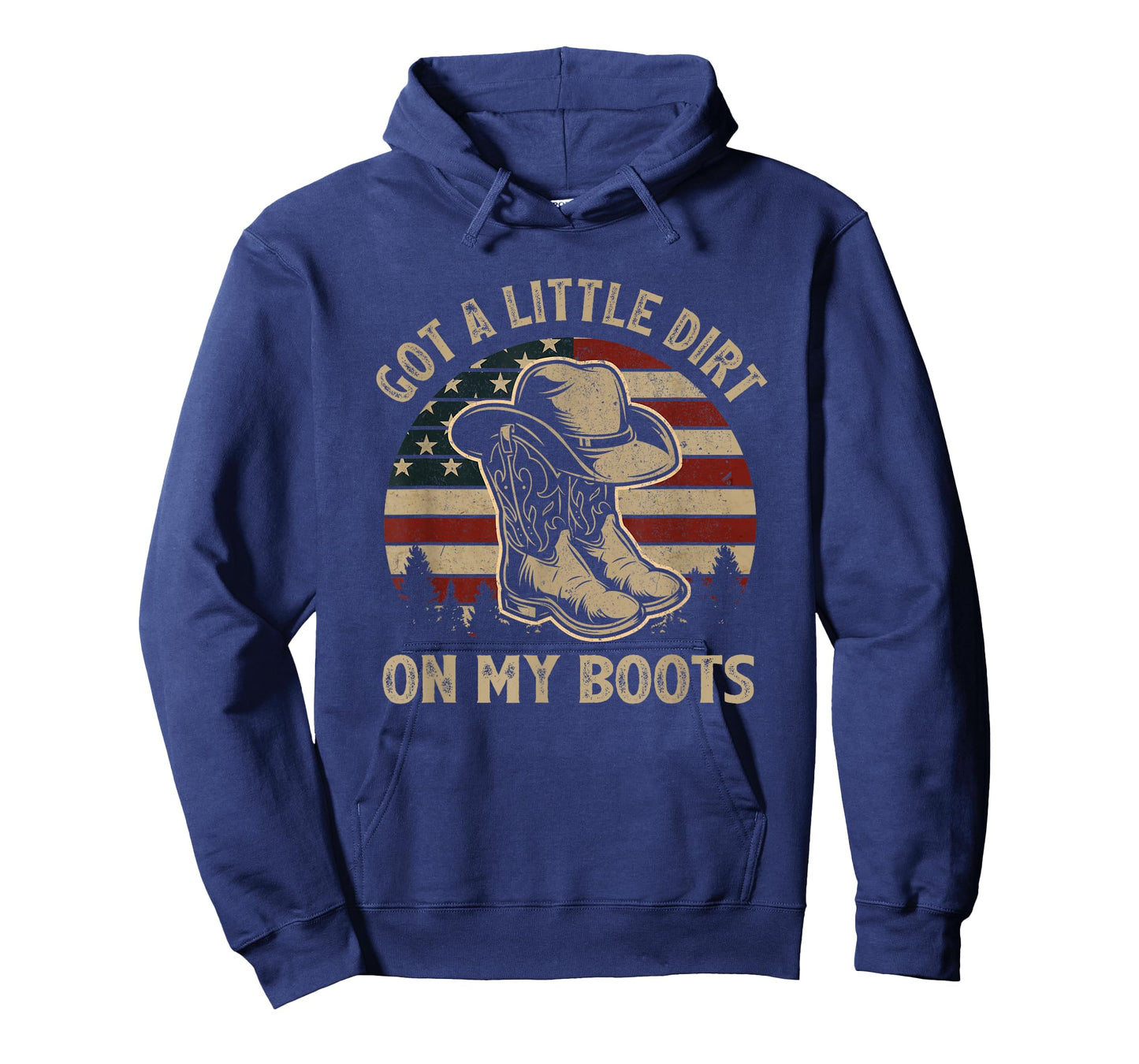 Got A Little Dirt On My Boots USA Flag Western Country Music T-Shirt