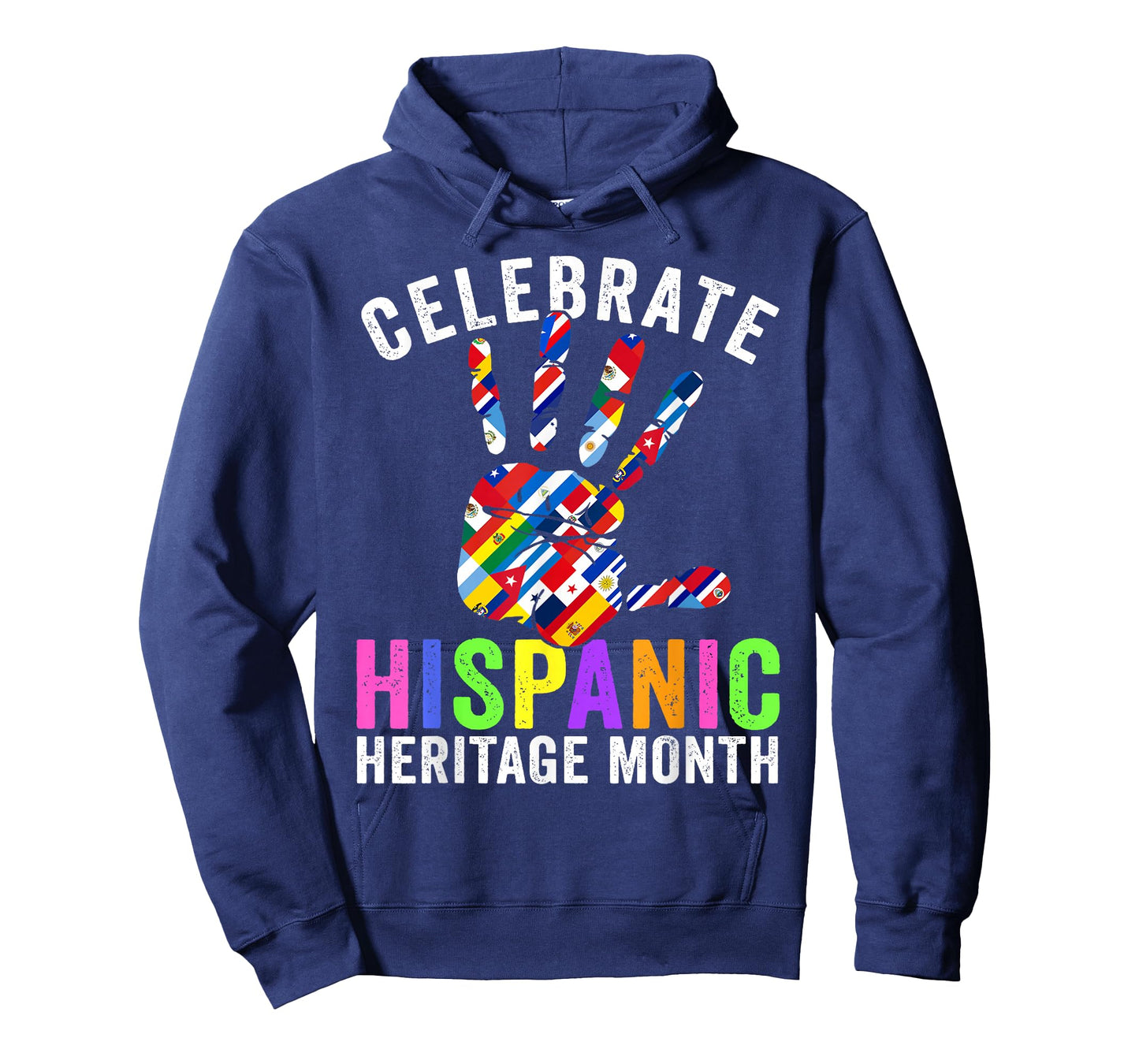 Celebrate Hispanic Heritage Month All Countries Heart Hands T-Shirt