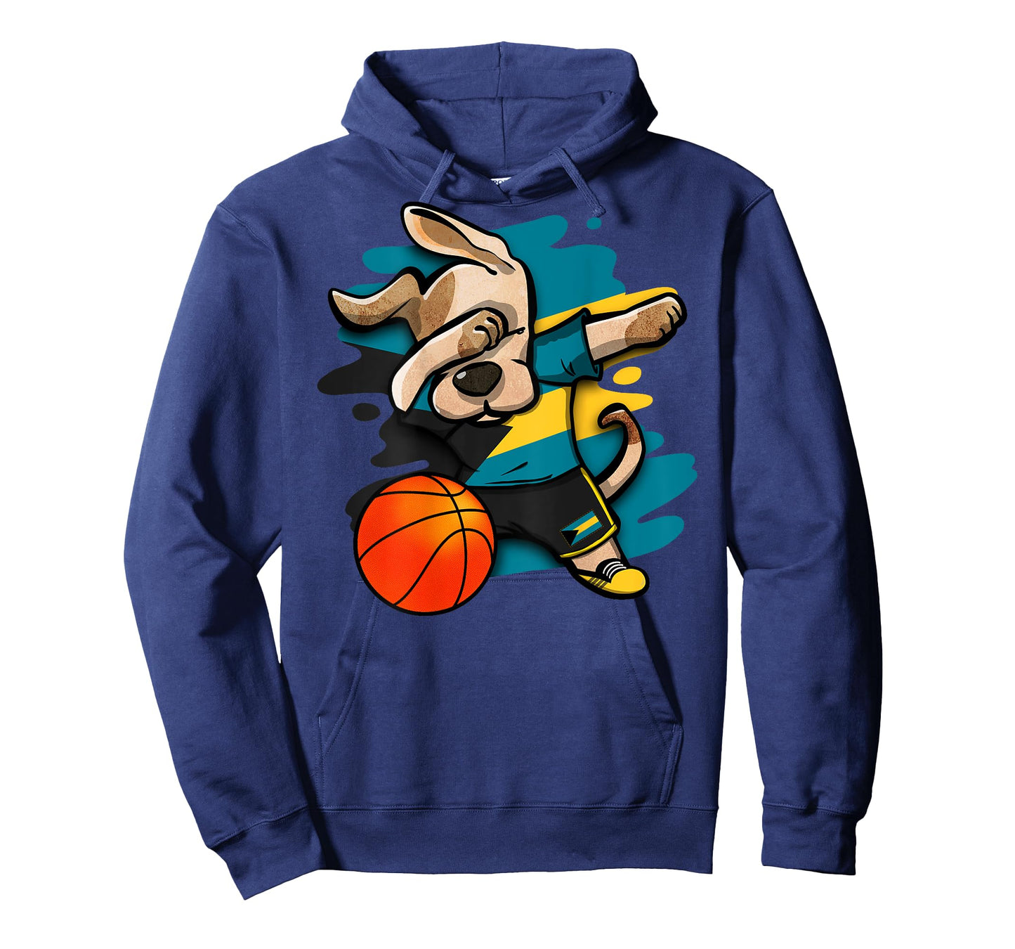 Dabbing Dog Bahamas Basketball Fans Jersey Bahamian Sports T-Shirt for Men Women Kids