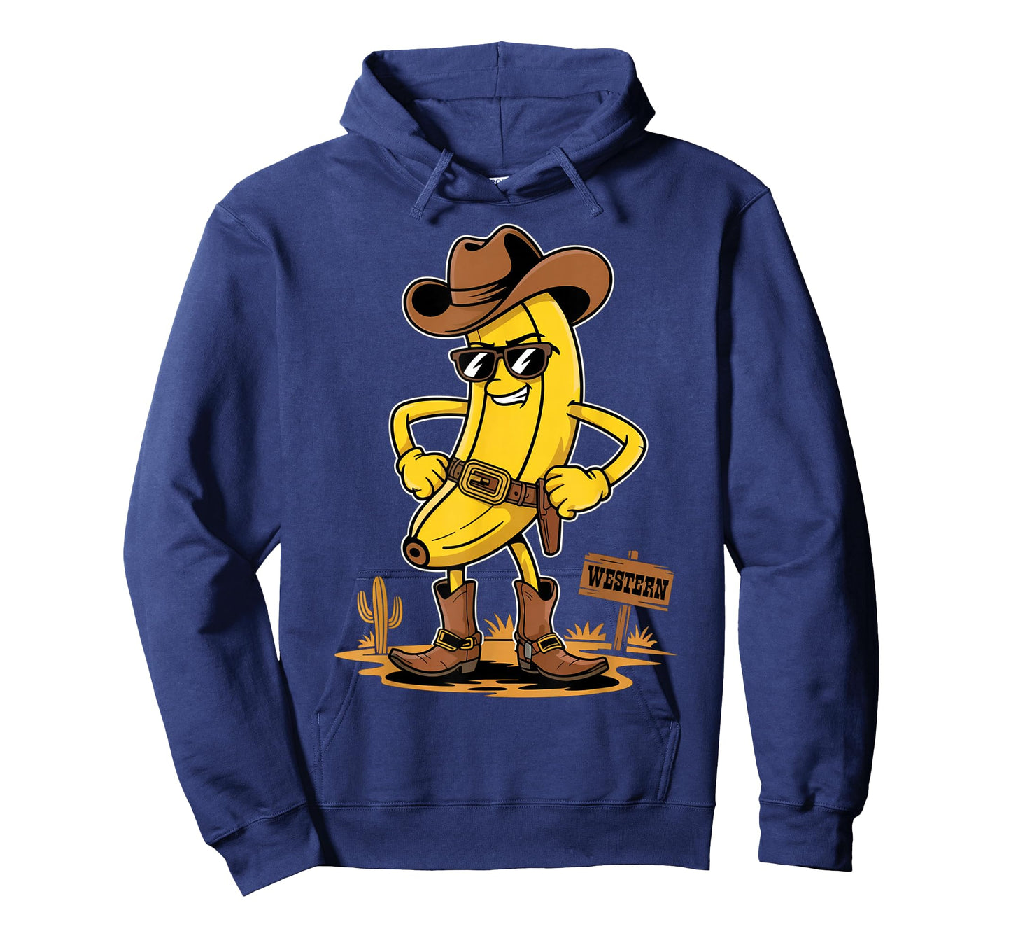 Banana Cowboy Funny Western Country Novelty Banana T-Shirt