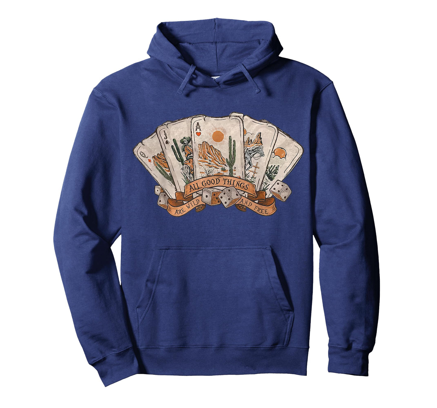 All Good Thing Are Wild And Free Poker Card Western Country T-Shirt