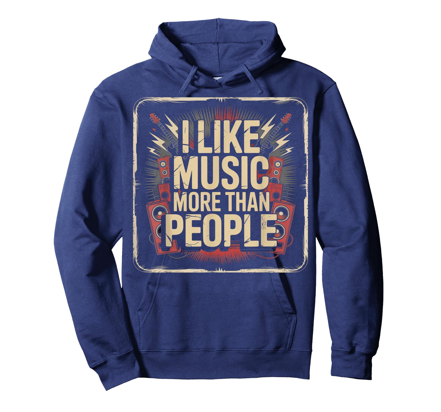 Rock Vibes I Like Music More Than People T-Shirt