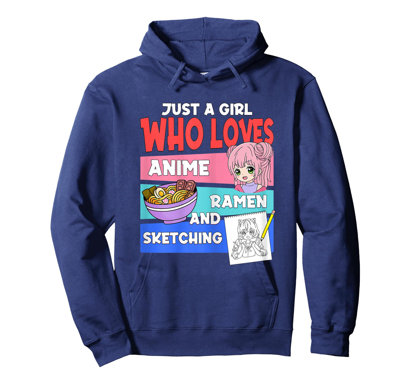 Just A Girl Who Loves Anime Ramen and Sketching Japan Anime T-Shirt