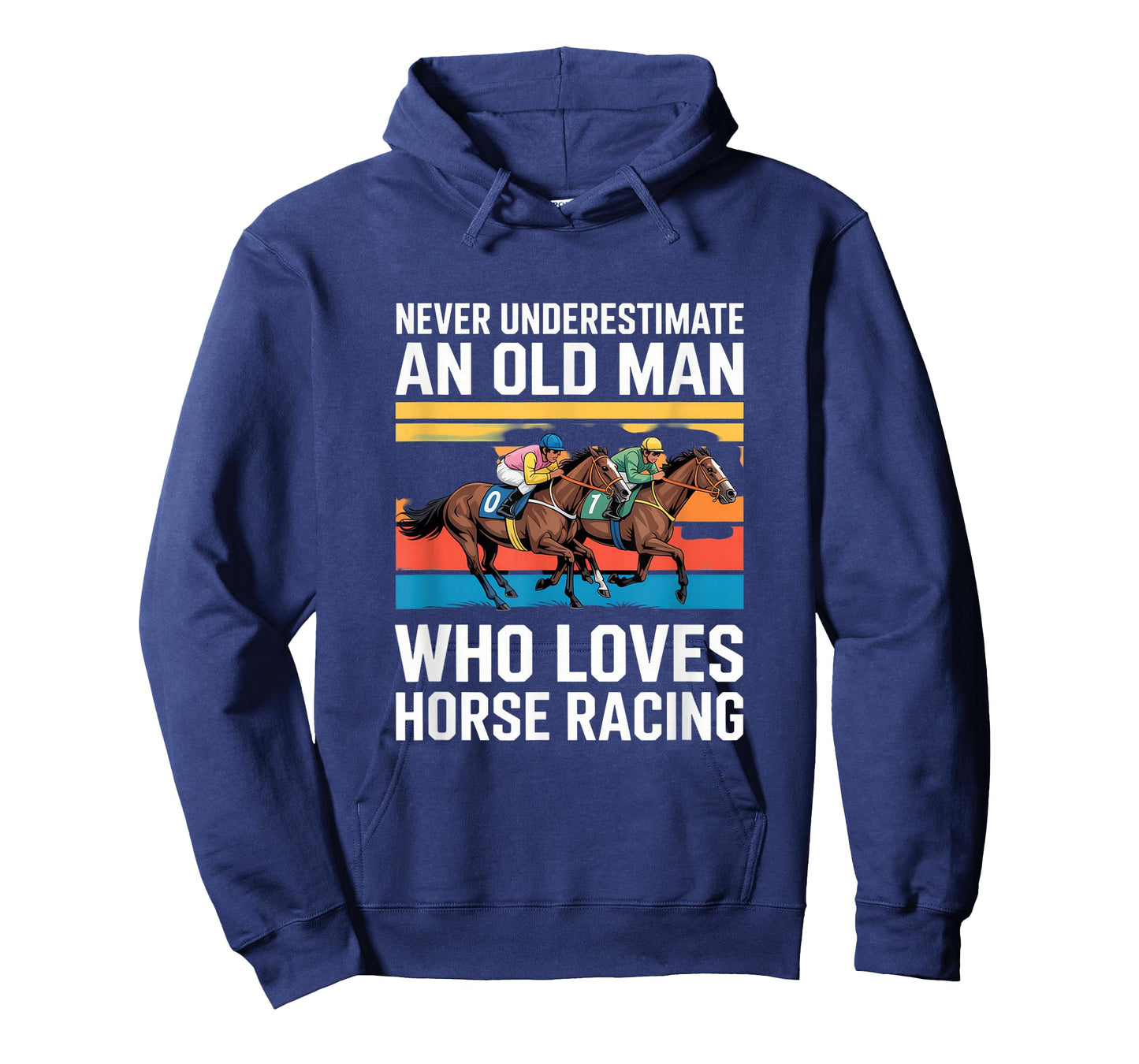 Never Underestimate an Old Man who Loves Horse Racing T-Shirt