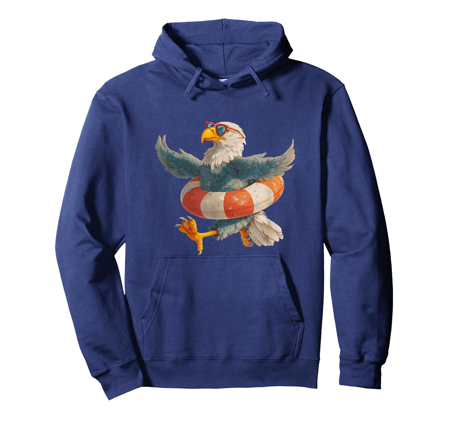Funny Eagle with Sunglasses and Ring for Vacation T-Shirt