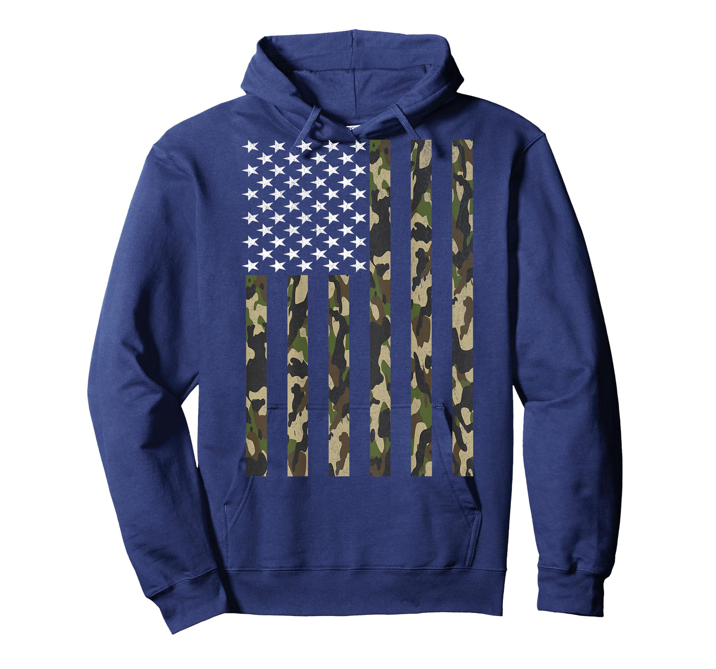 Camo American Flag USA Camouflage Boys Youth Kids (ON BACK) T-Shirt