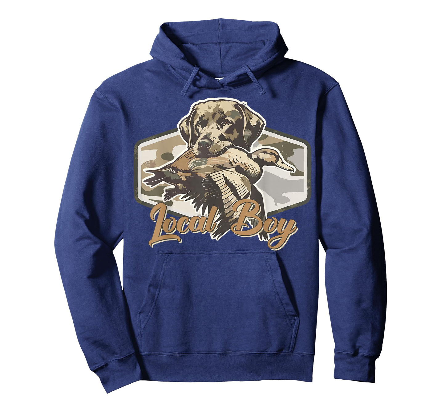 Local Boy Hunting Dog Camo Southern Country Pride Vintage T-Shirt