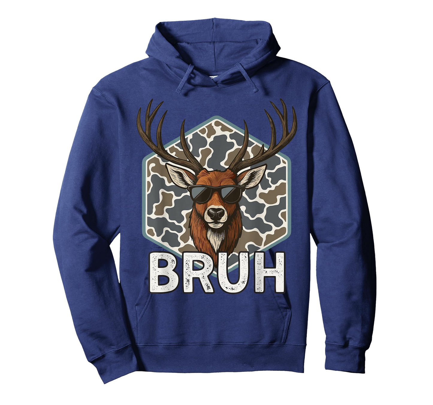 Bruh Deer Hunter Funny Deer Hunting Camo Men Teens Boys Kids T-Shirt