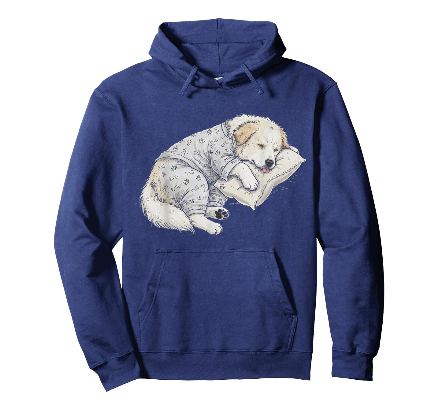 Funny Sleepy Great Pyrenees Pajama Men Women Kids T-Shirt