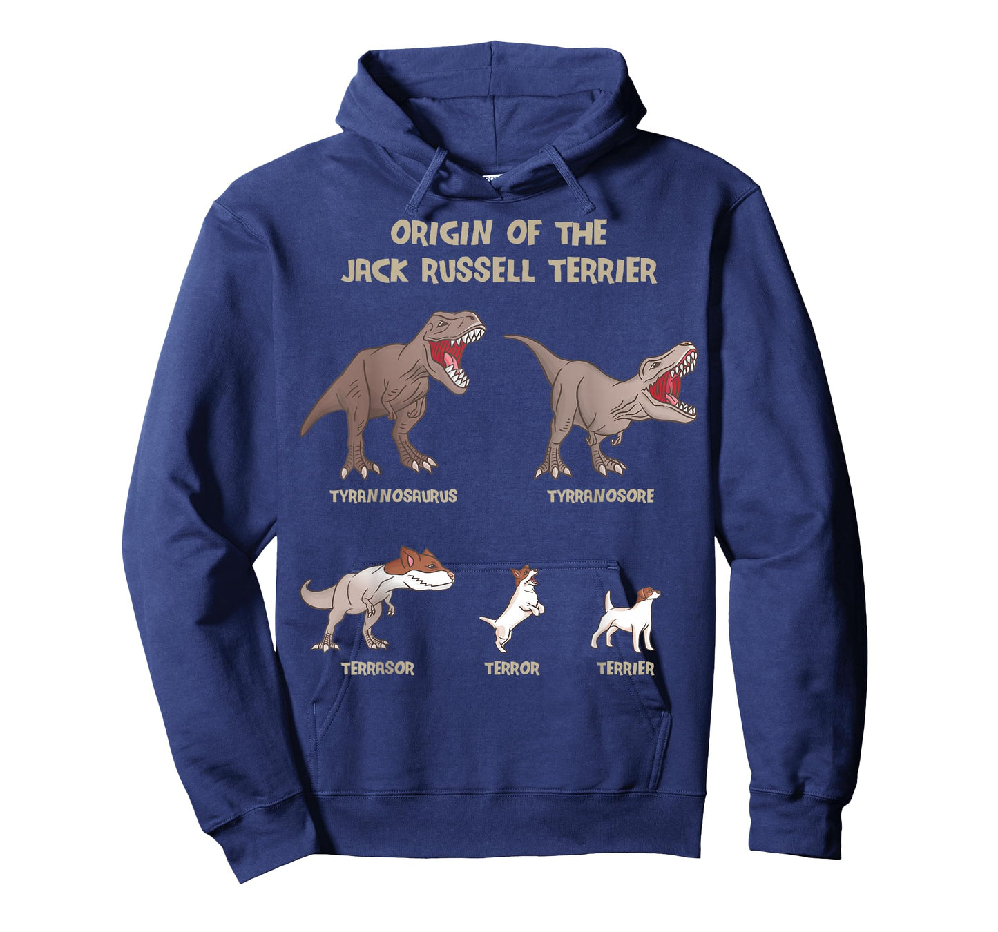 Origin of The Jack Russell Terrier Evolution History Meme T-Shirt Small
