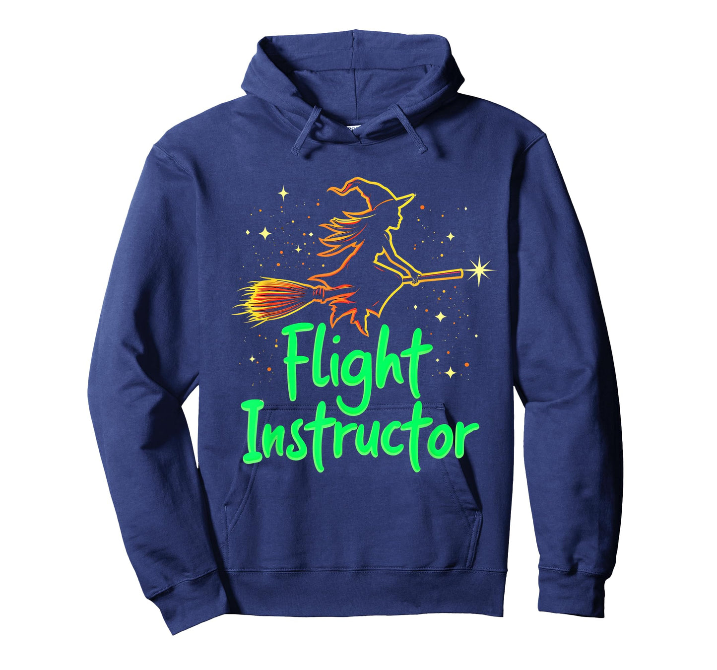 Flight Instructor Witch Broomstick T-Shirt