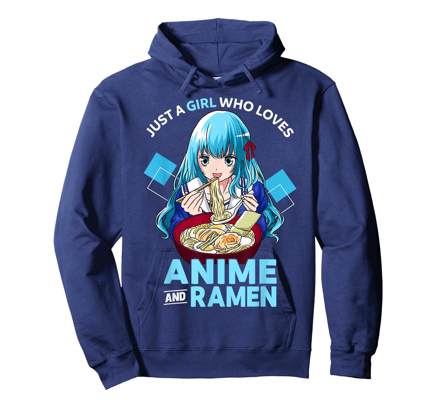 Just A Girl Who Loves Anime and Ramen Bowl Teen Girl T-Shirt