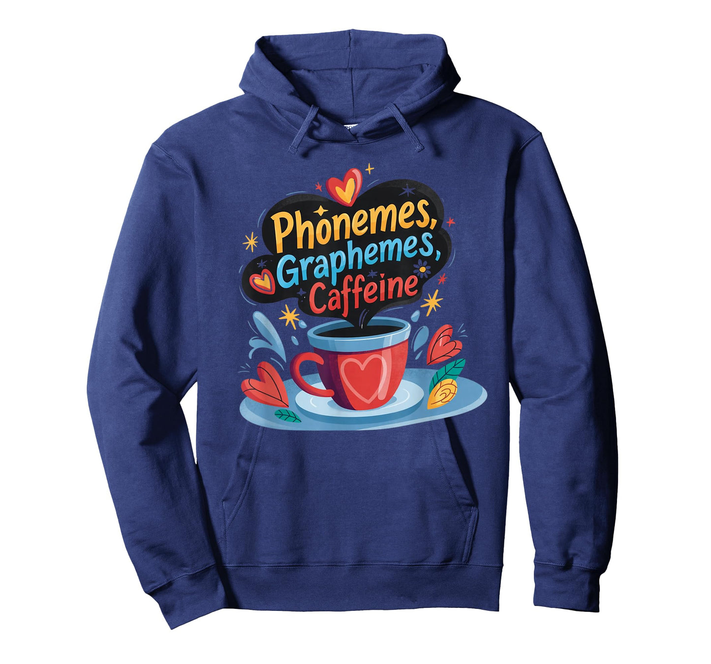 Phonemes Graphemes Caffeine Cute Coffee Lover Design T-Shirt