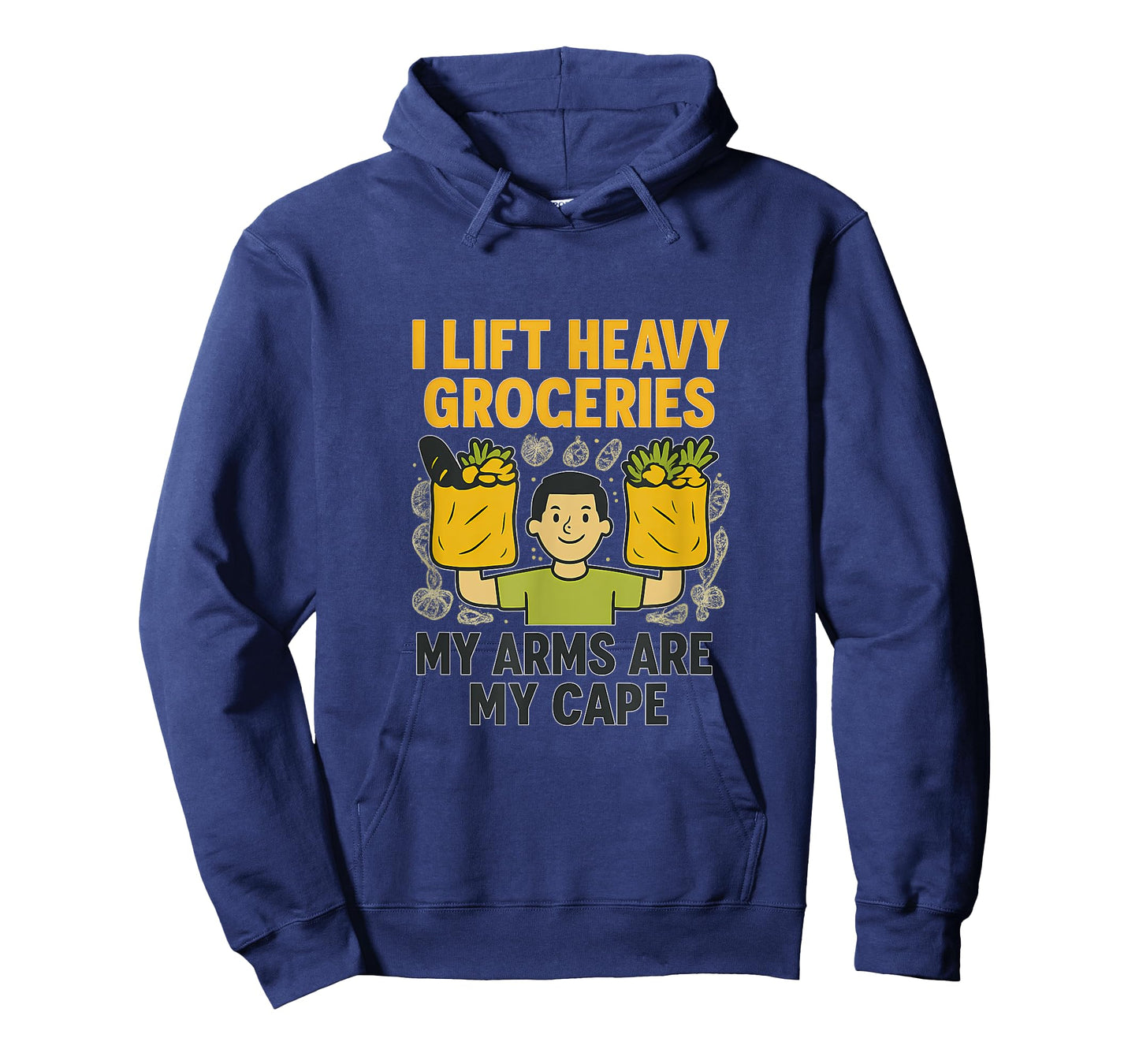 Grocery Weightlifting Hero I Lift Heavy Groceries Design T-Shirt