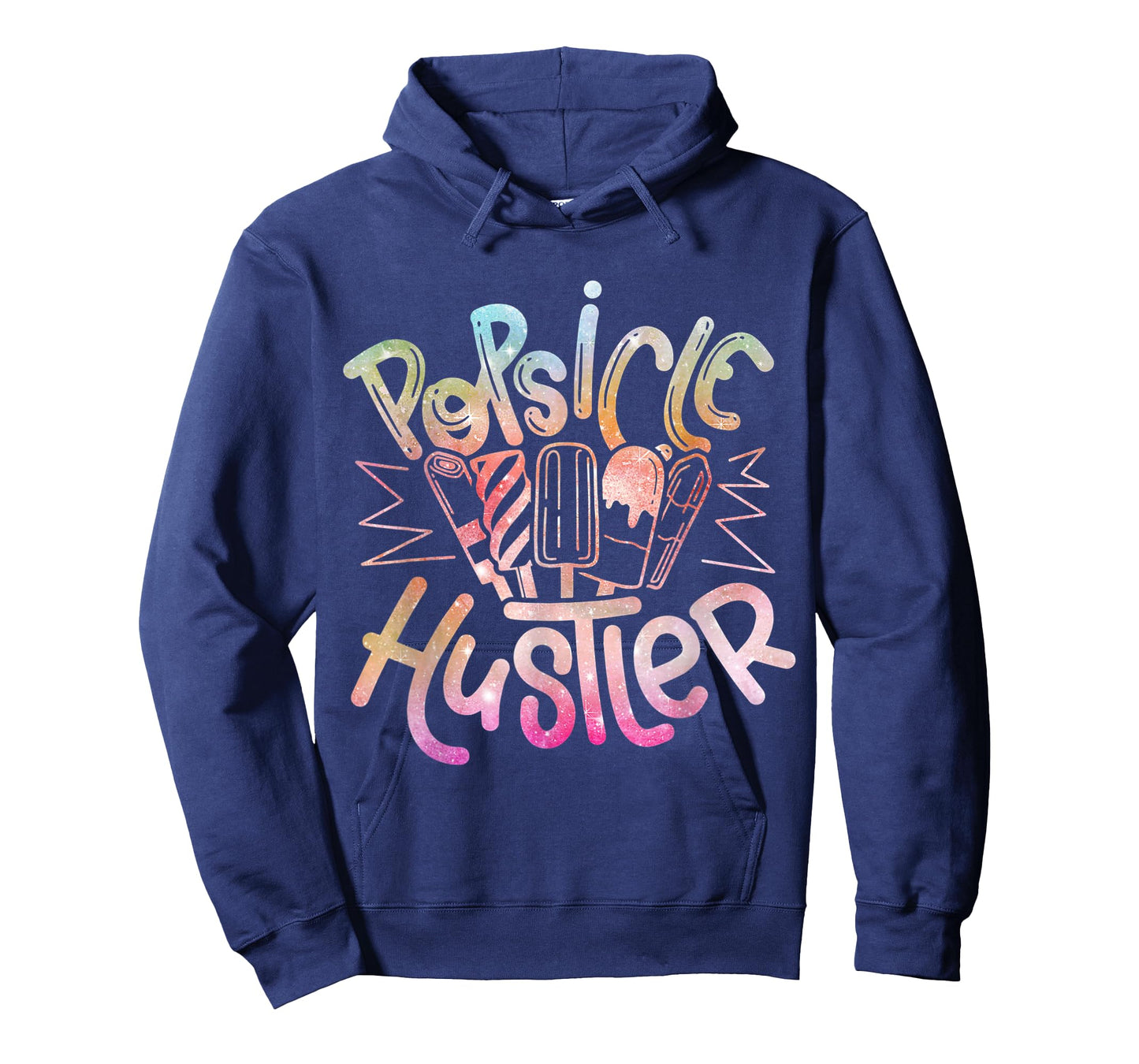Funny Ice Cream Retro Popsicle Hustler Men Women Kids T-Shirt