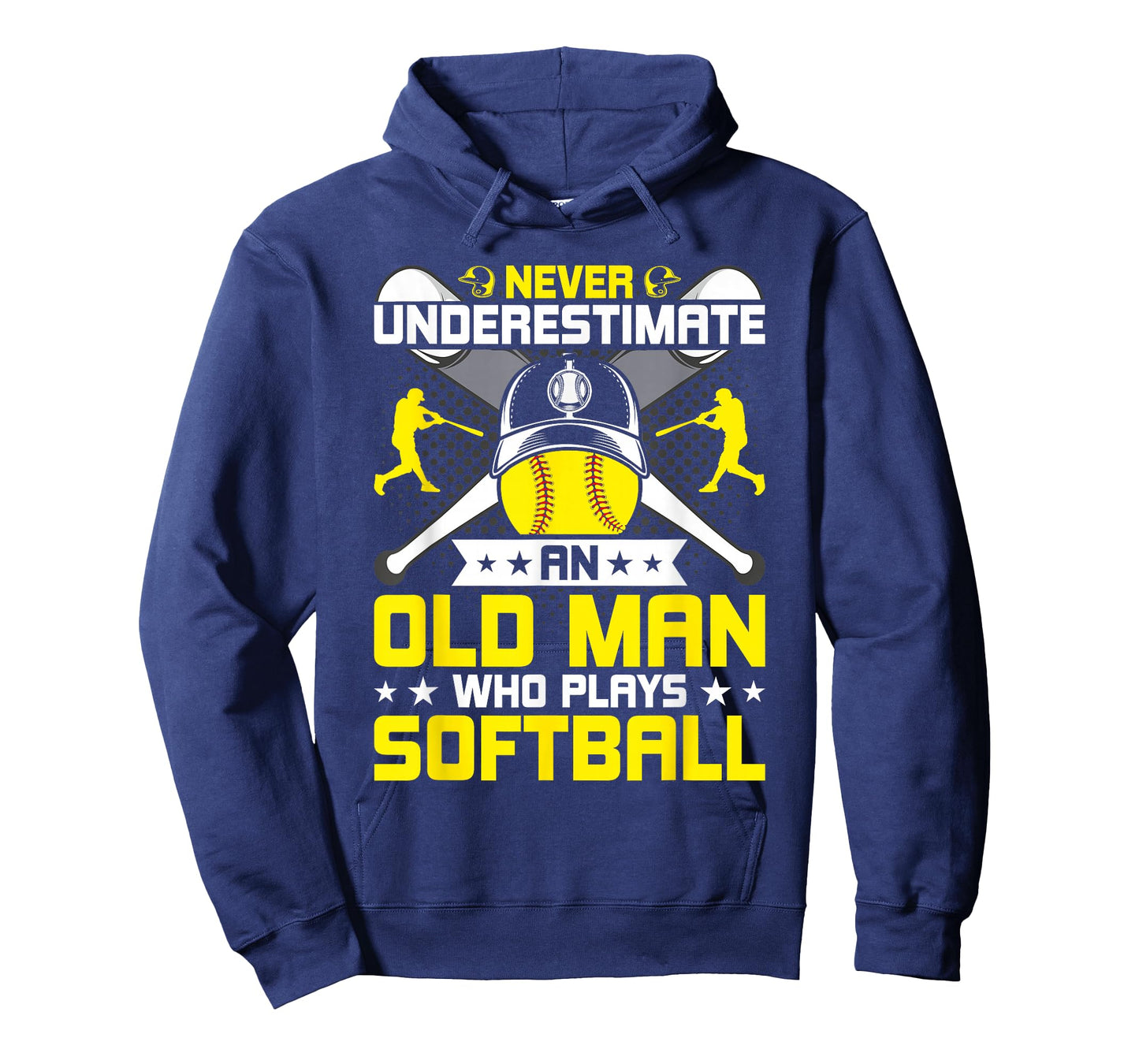 Never Underestimate An Old Man Who Plays Softball T-Shirt