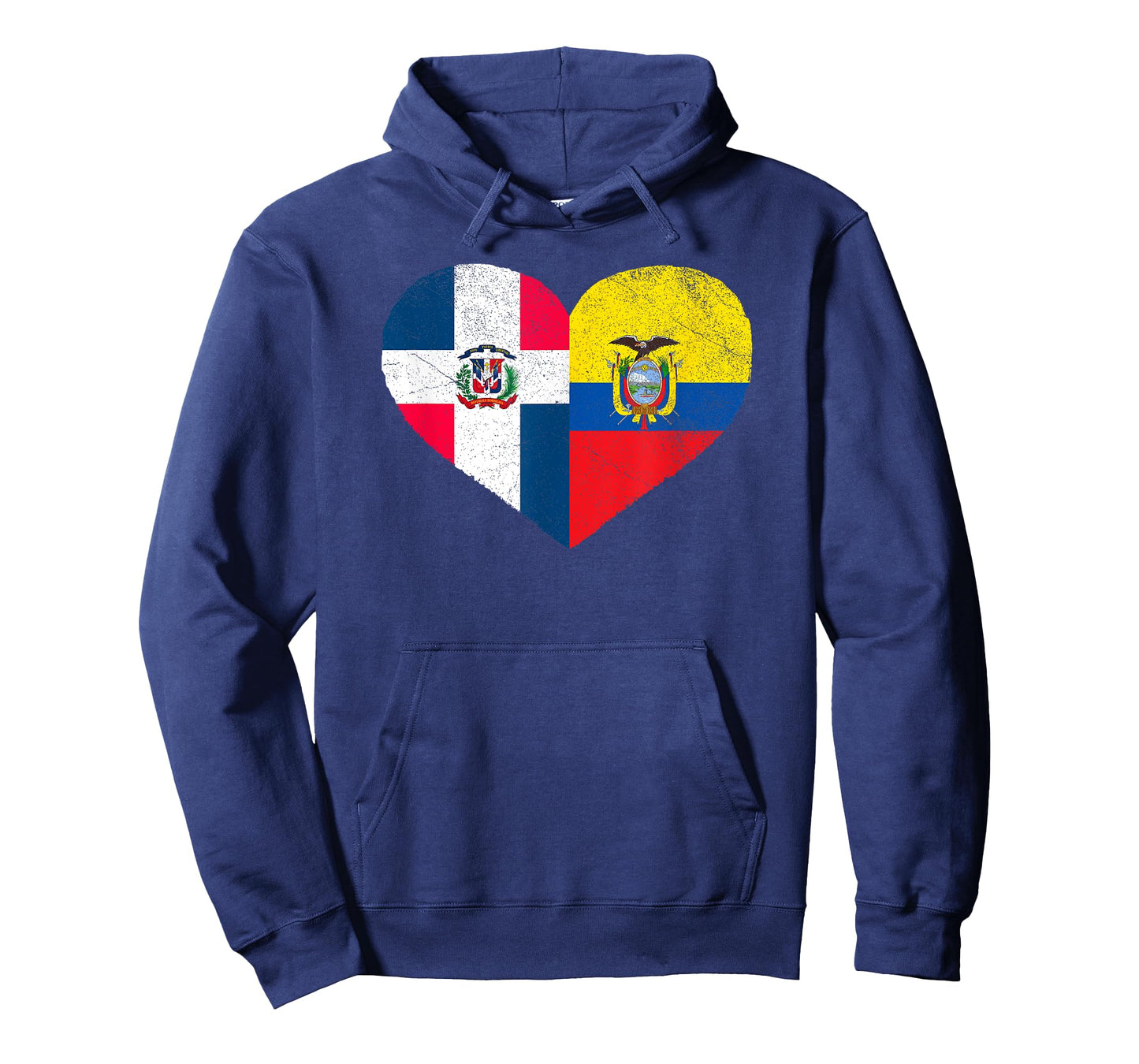 Dominican Ecuadorian Flag Heart Dominican Ecuador T-Shirt