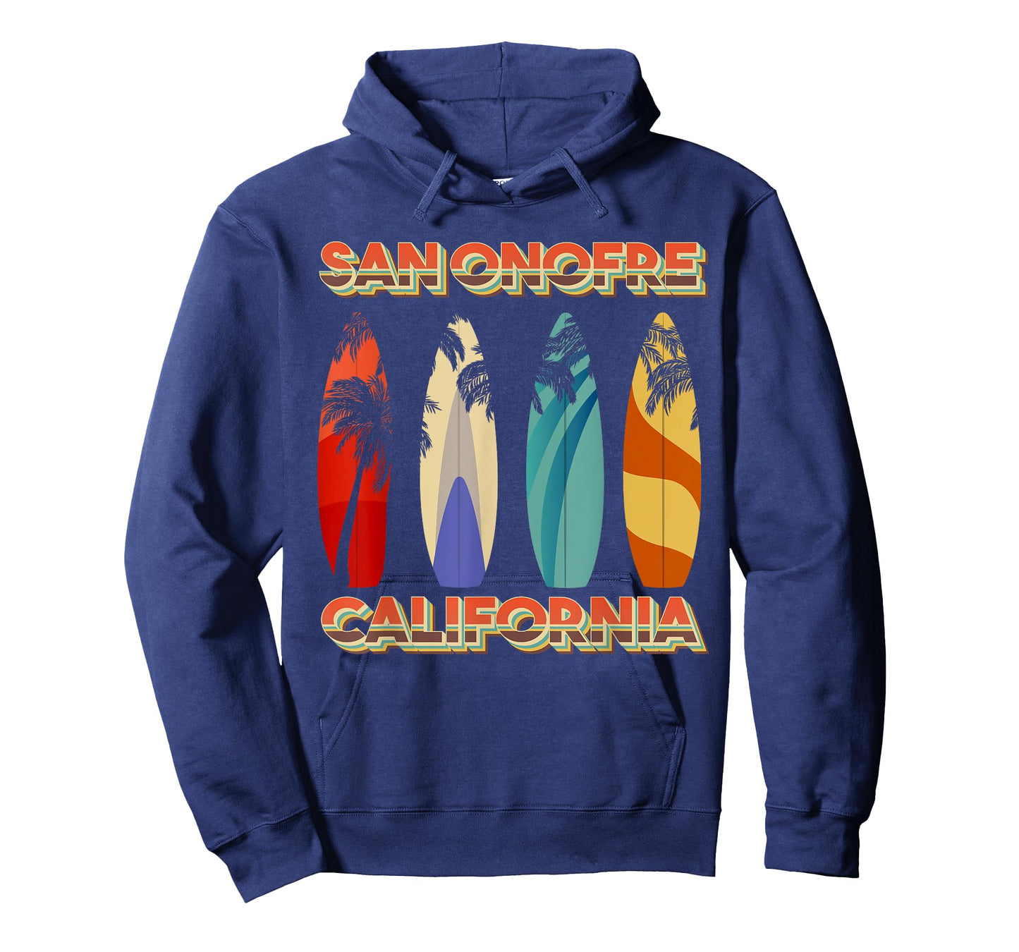 San Onofre California Retro Surf Board T-Shirt