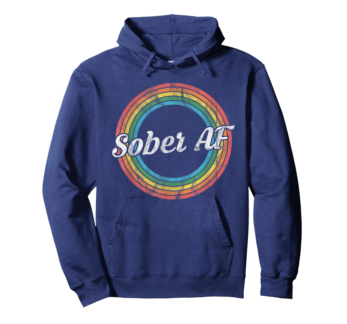 Sober AF - Vintage Retro Sobriety Recovery T-Shirt