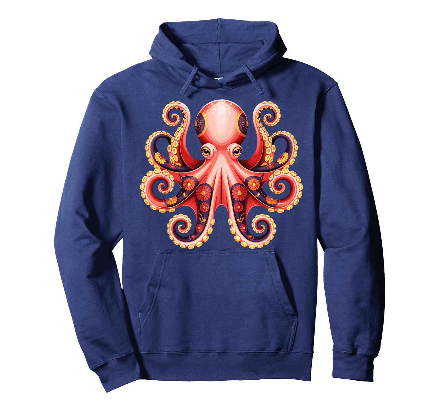 Octopus Floral Nautical Vibrant Mandala Ocean Boho Aesthetic T-Shirt