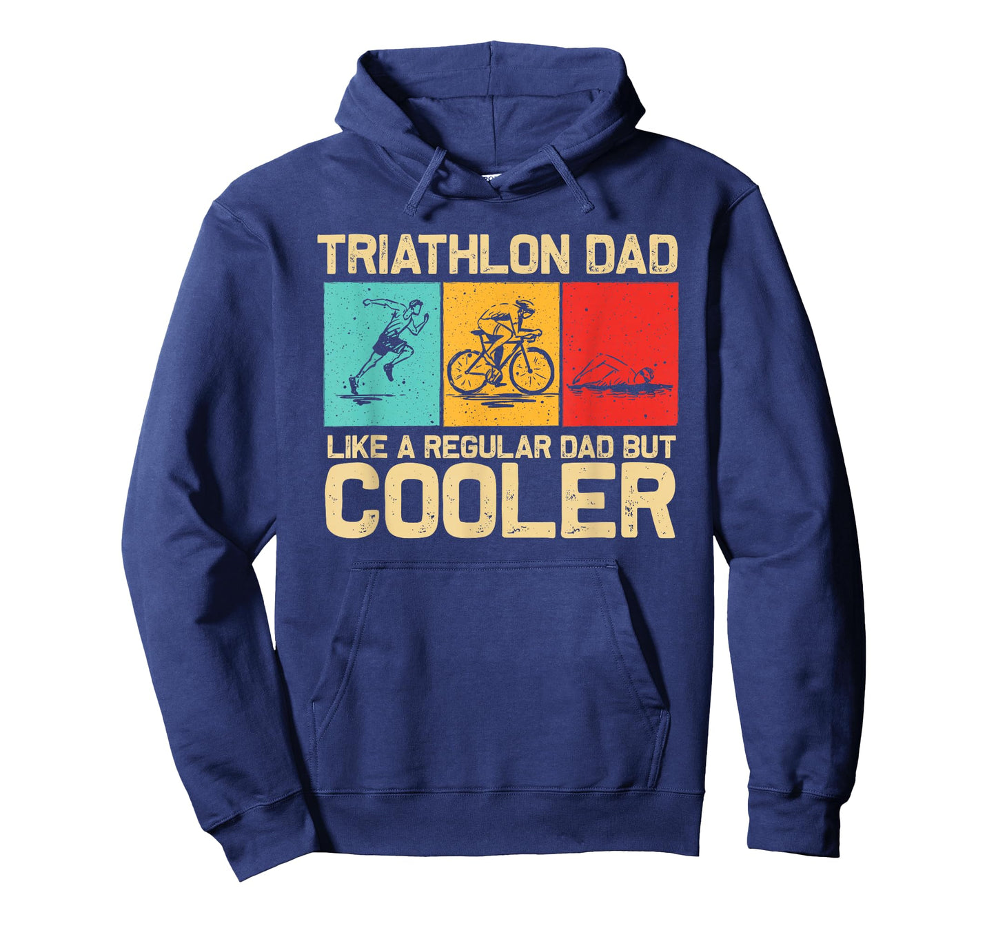 Funny Triathlon Design for Men Dad Swim Bike Run Triathletes T-Shirt