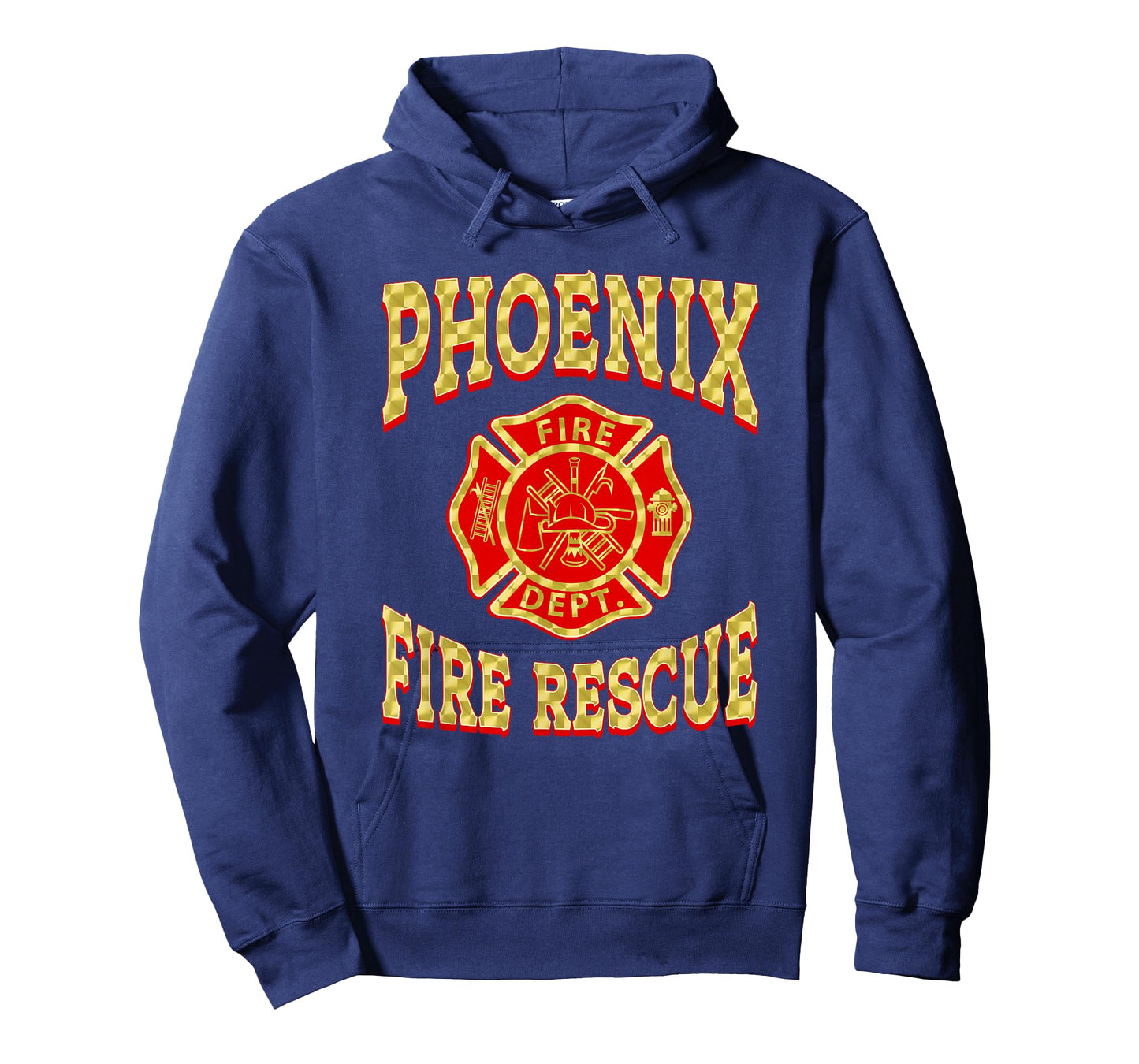Retro Phoenix Fire Department Flag Patch Arizona Firefighter T-Shirt