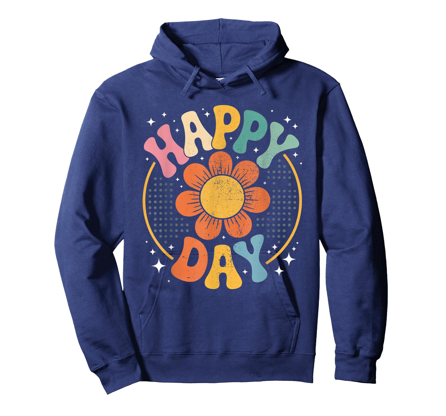 Happy Vintage Day Retro Sunflower Vibes Hippie Style Apparel T-Shirt
