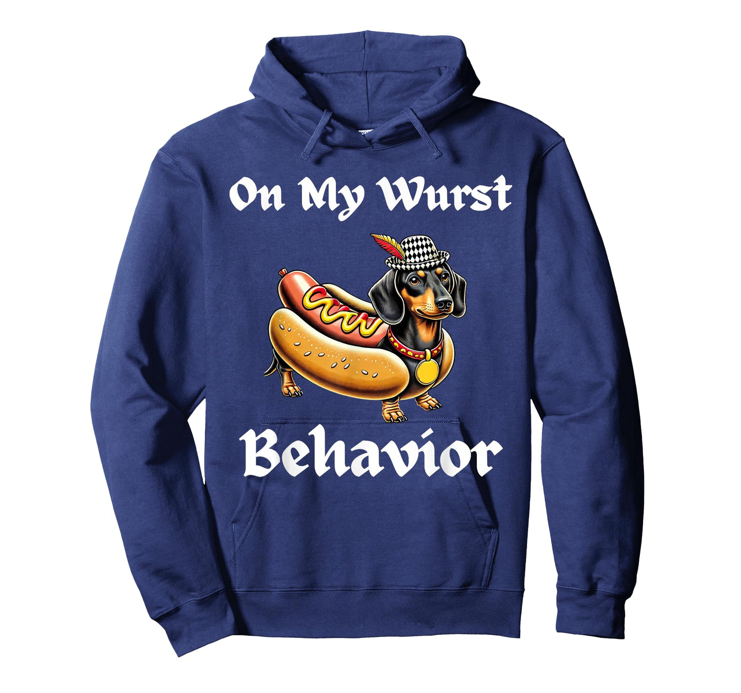 Funny Dachshund Dog Oktoberfest On My Wurst Behavior German T-Shirt