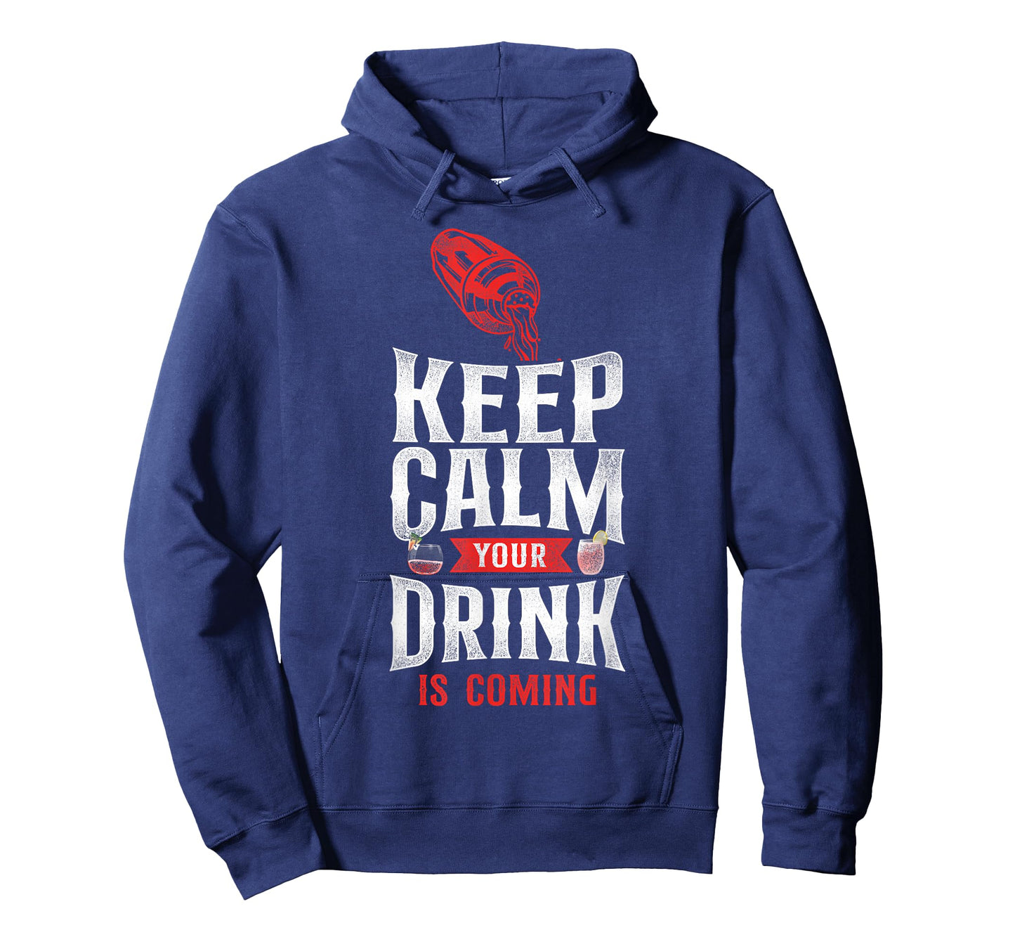 Bartender Mixologist Keep Calm Your Drink Is Coming T-Shirt