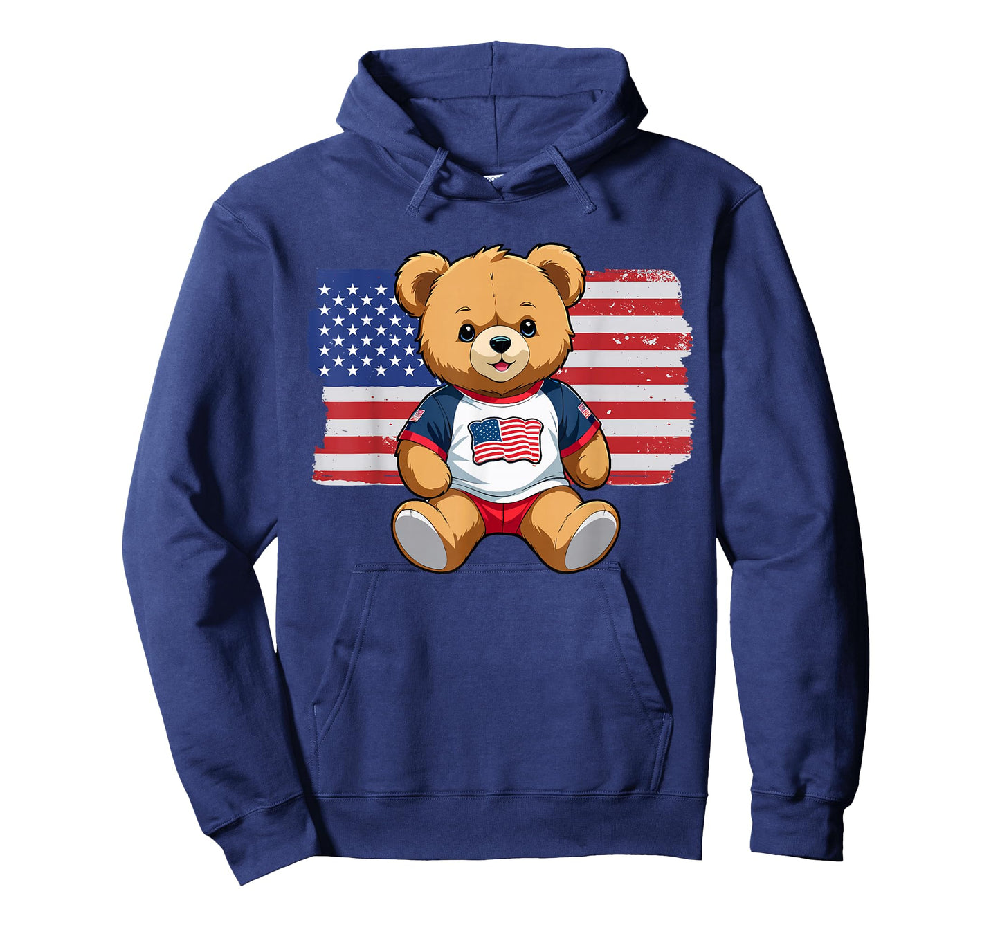 America US Flag Teddy Bear Patriot T-Shirt